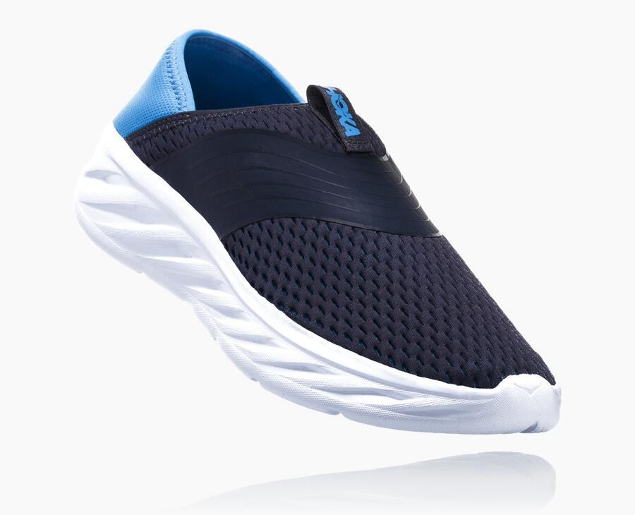 Sandals Mens - Hoka One One Mafate Speed 3 - Navy/White - YLQAHOD-30